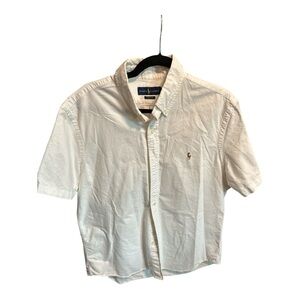 Ralph Lauren White Casual Button Down Shirt